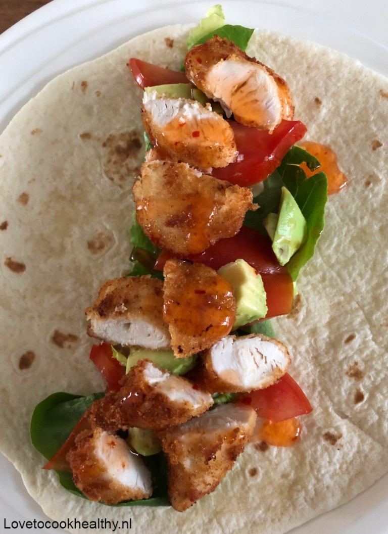 Chili chicken wraps | Love to cook healthy